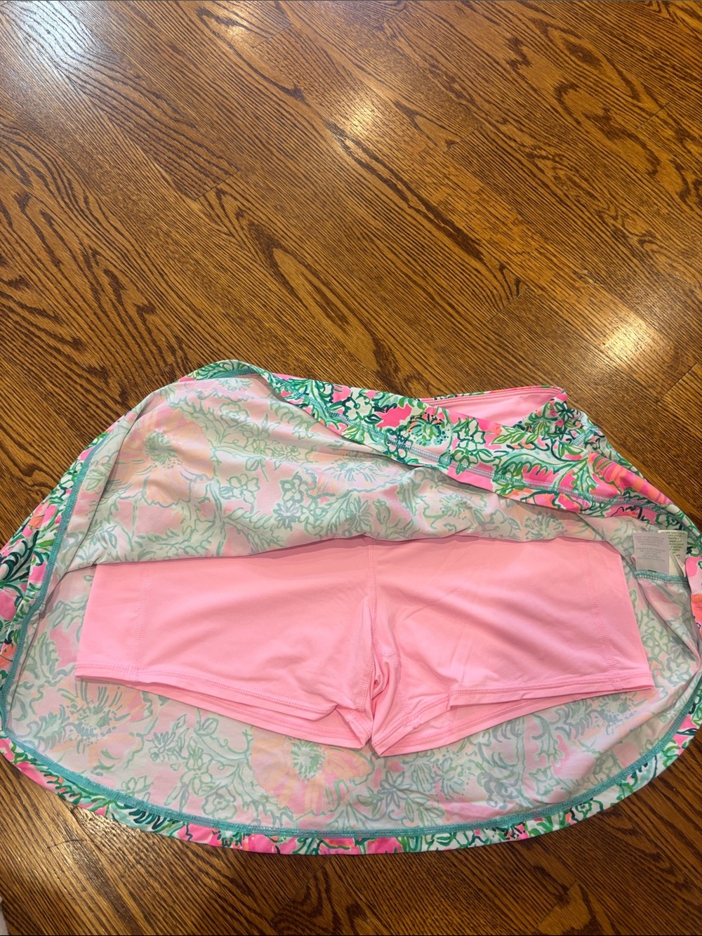 Lilly Pulitzer Pink & Green Tennis Skirt - Picture 3 of 4